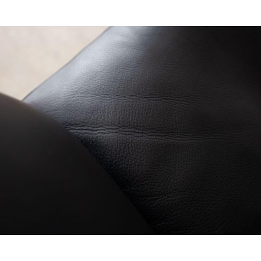 ［現品SALE］BRIDGE ソファ 1S [NA] 座面:R2ブラック(革) ホワイトオーク無垢材 / オイル塗装