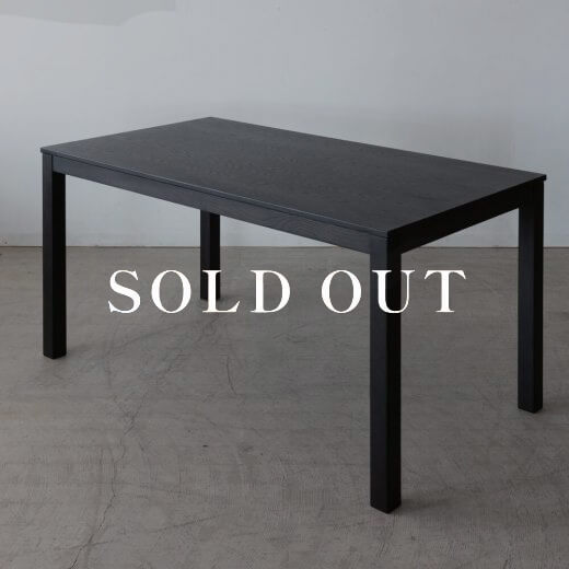 アウトレット家具の［現品SALE］ダイニングテーブル F6-109BK オーク - ウレタン塗装 売り切れ