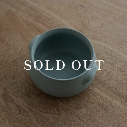 アウトレット食器（器市）の耳付スープポット (BL)売り切れ