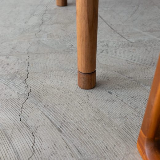 ［廃盤SALE］EDDA LDテーブルDT33105Q  チーク・アカシア / オイル仕上げ