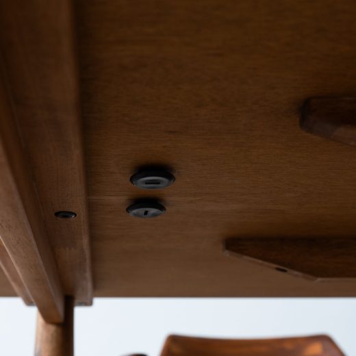 ［廃盤SALE］EDDA LDテーブルDT33105Q  チーク・アカシア / オイル仕上げ