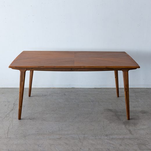 ［廃盤SALE］chapter ダイニングテーブル155 DT31005Q-NM200 アカシア/ウォールナット/ オイル仕上げ