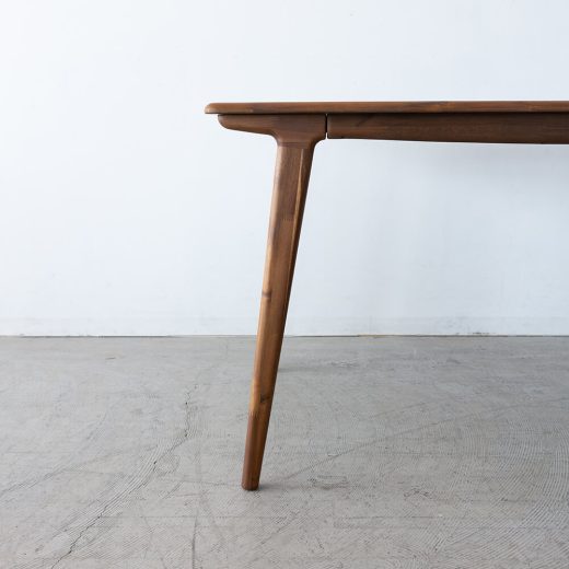 ［廃盤SALE］chapter ダイニングテーブル155 DT31005Q-NM200 アカシア/ウォールナット/ オイル仕上げ