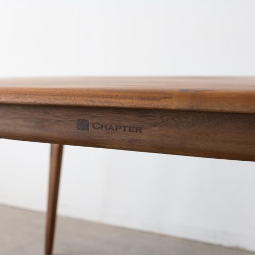 ［廃盤SALE］chapter ダイニングテーブル155 DT31005Q-NM200 アカシア/ウォールナット/ オイル仕上げ