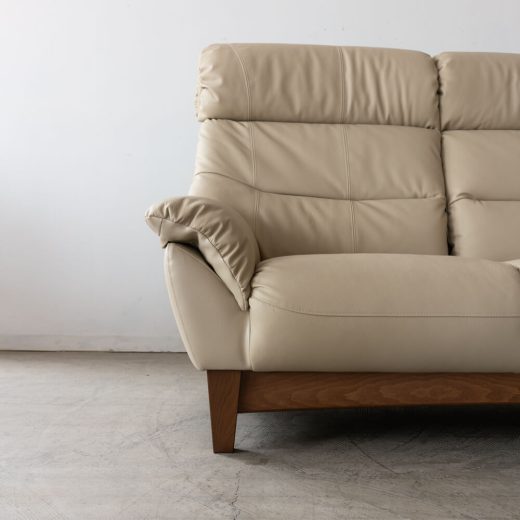 ［廃盤SALE］ハイバックソファ パレット199 オットマン付 本革＃19