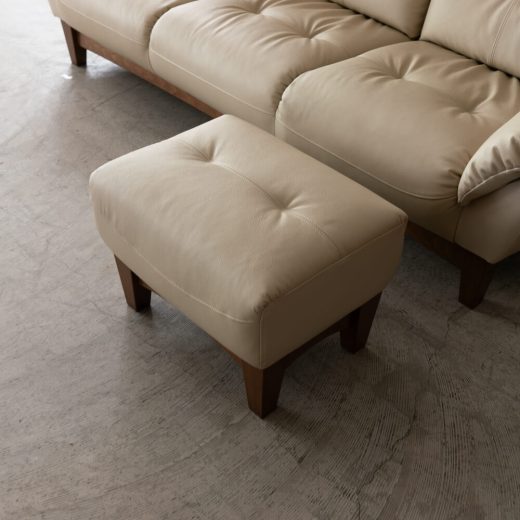 ［廃盤SALE］ハイバックソファ パレット199 オットマン付 本革＃19