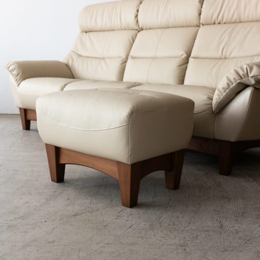［廃盤SALE］ハイバックソファ パレット199 オットマン付 本革＃19