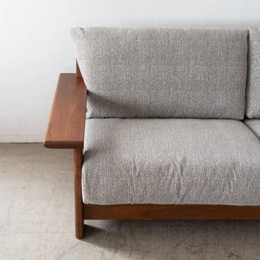［現品SALE］ソファ LC637-LL WN-WN ウォールナット材 F595（ナガノインテリア）