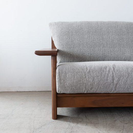 ［現品SALE］ソファ LC637-LL WN-WN ウォールナット材 F595（ナガノインテリア）