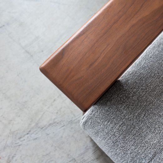 ［現品SALE］ソファ LC637-LL WN-WN ウォールナット材 F595（ナガノインテリア）