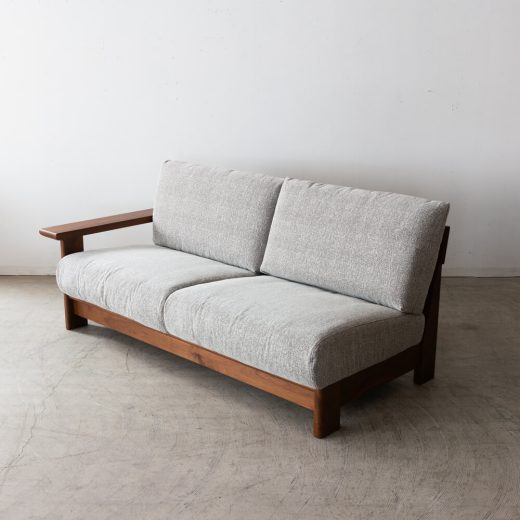 ［現品SALE］ソファ LC637-LL WN-WN ウォールナット材 F595（ナガノインテリア）