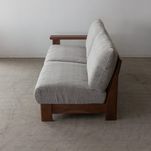 ［現品SALE］ソファ LC637-LL WN-WN ウォールナット材 F595（ナガノインテリア）