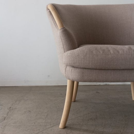 ［現品SALE］ELEGANCE ラウンジチェア Soap ホワイトアッシュ材 / ソープ仕上げ 張地:N1