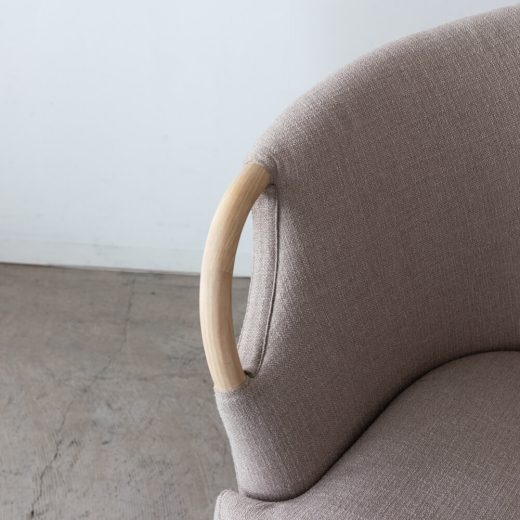 ［現品SALE］ELEGANCE ラウンジチェア Soap ホワイトアッシュ材 / ソープ仕上げ 張地:N1