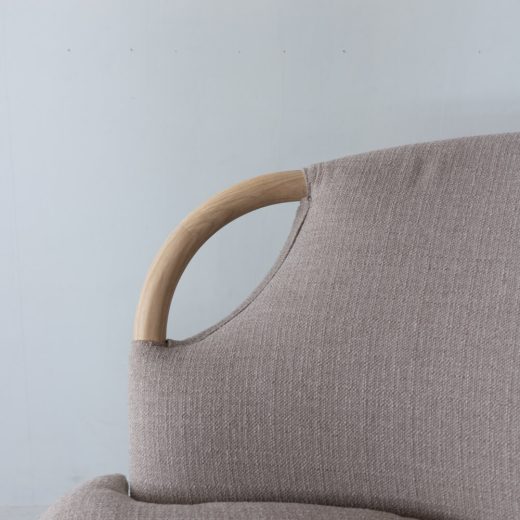 ［現品SALE］ELEGANCE ラウンジチェア Soap ホワイトアッシュ材 / ソープ仕上げ 張地:N1