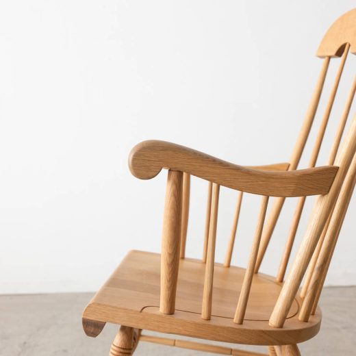 ［アップサイクル品］飛騨産業 ロッキングチェア63 ホワイトオーク材 / オイル