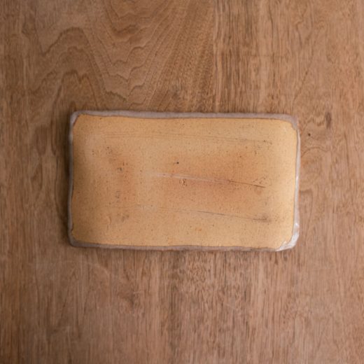 【WEB限定】手造 土物焼物皿 塗分BE -器市-