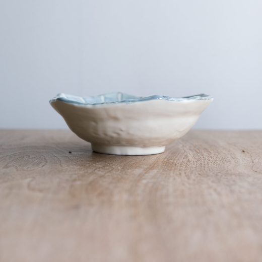 【WEB限定】リム青十草 変形小鉢 -器市-