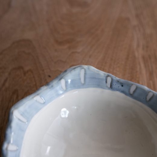 【WEB限定】リム青十草 変形小鉢 -器市-