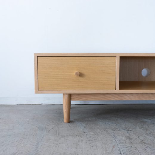 ［B品］ヘンリー TVボード HOT-538NA　天然木(アッシュ) /ウレタン塗装