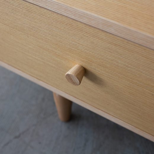 ［B品］ヘンリー TVボード HOT-538NA　天然木(アッシュ) /ウレタン塗装