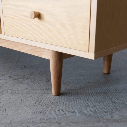 ［B品］ヘンリー TVボード HOT-538NA　天然木(アッシュ) /ウレタン塗装