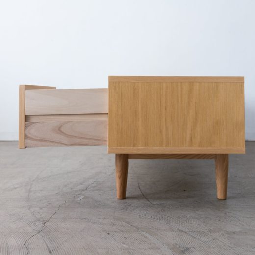 ［B品］ヘンリー TVボード HOT-538NA　天然木(アッシュ) /ウレタン塗装