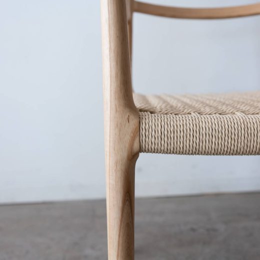 ［撮影サンプル品］アームチェア アッシュ材 / ウレタン塗装 ペーパーコード F7-135NA