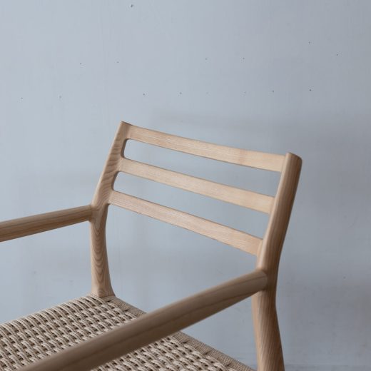 ［撮影サンプル品］アームチェア アッシュ材 / ウレタン塗装 ペーパーコード F7-135NA