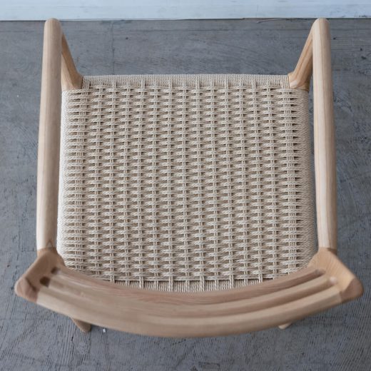 ［撮影サンプル品］アームチェア アッシュ材 / ウレタン塗装 ペーパーコード F7-135NA