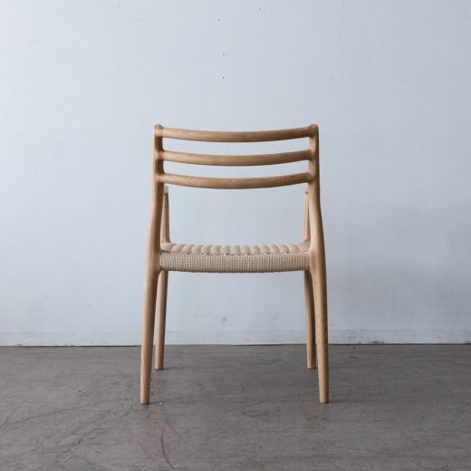 ［撮影サンプル品］アームチェア アッシュ材 / ウレタン塗装 ペーパーコード F7-135NA