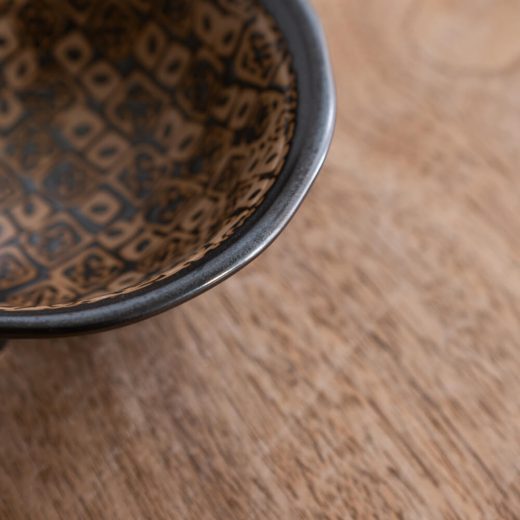 【WEB限定】花カノコ  黒 三つ足38鉢 -器市-