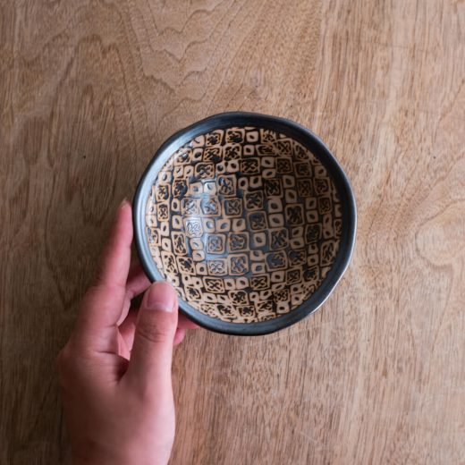 【WEB限定】花カノコ  黒 三つ足38鉢 -器市-