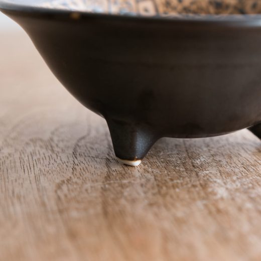 【WEB限定】花カノコ  黒 三つ足38鉢 -器市-