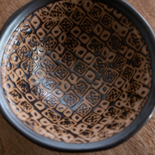 【WEB限定】花カノコ  黒 三つ足38鉢 -器市-