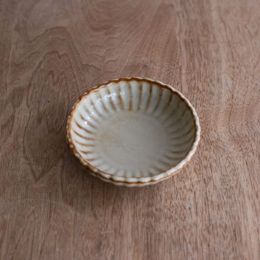 【WEB限定】サビ茶 菊型35皿 -器市-