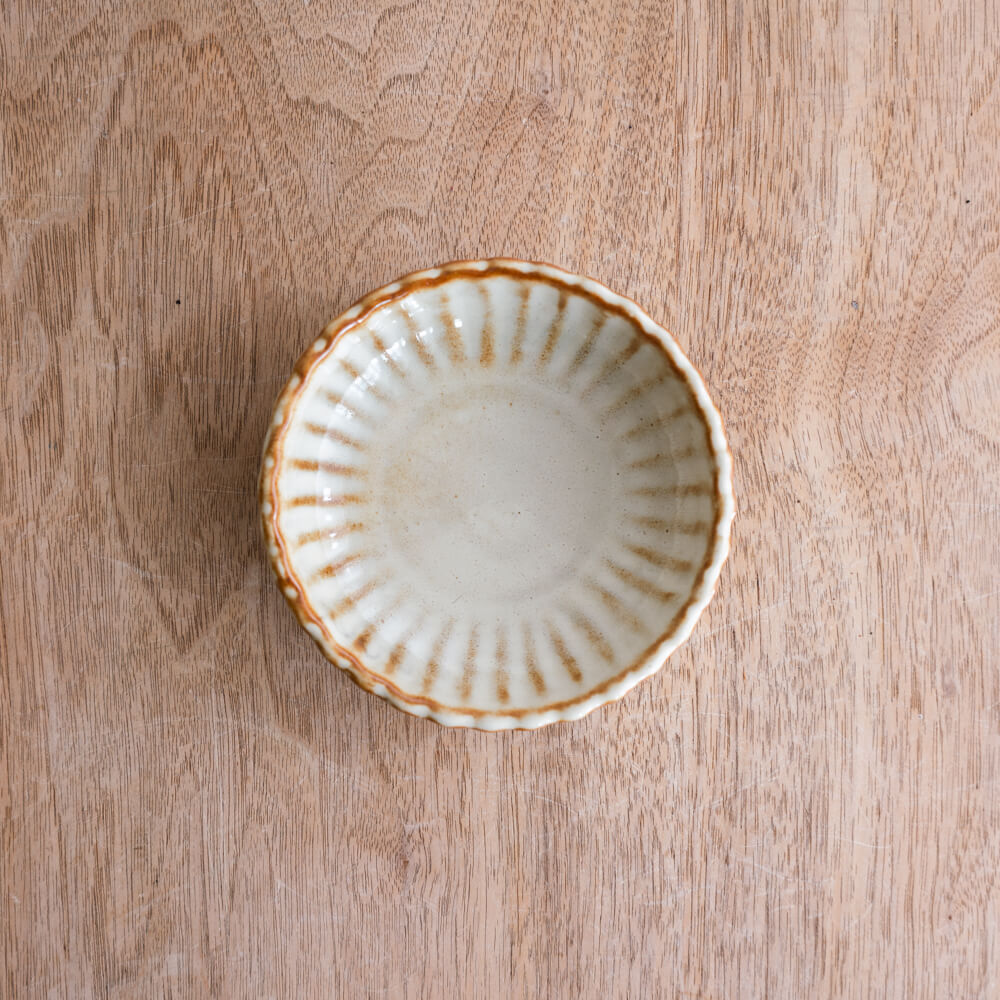 【WEB限定】サビ茶 菊型35皿 -器市-