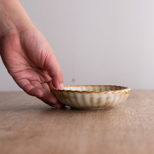 【WEB限定】サビ茶 菊型35皿 -器市-