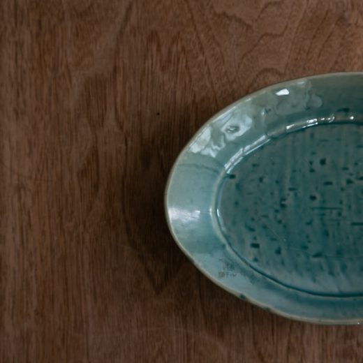 【WEB限定】ヒワ 小判皿 (小) BL -器市-