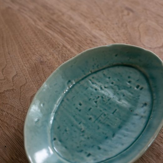 【WEB限定】ヒワ 小判皿 (小) BL -器市-