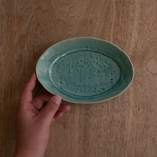 【WEB限定】ヒワ 小判皿 (小) BL -器市-