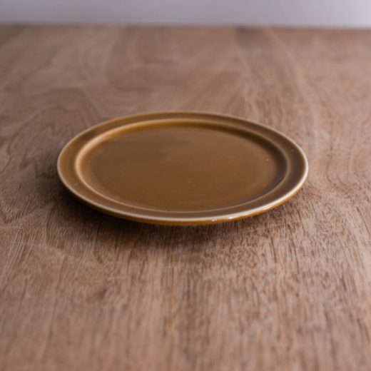 アースカラー リム型45皿 (アンバー) -器市-