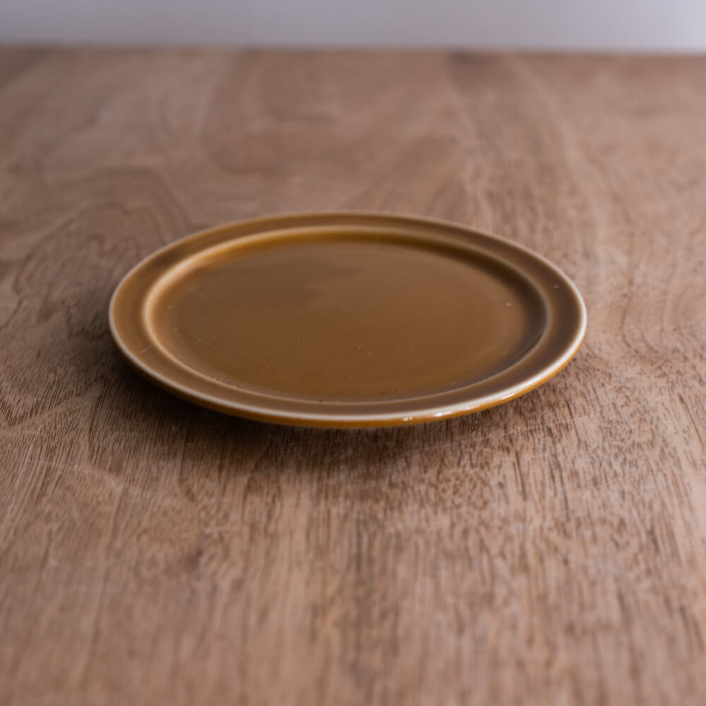 アースカラー リム型45皿 (アンバー) -器市-