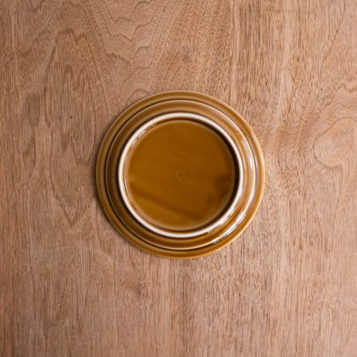 アースカラー リム型45皿 (アンバー) -器市-