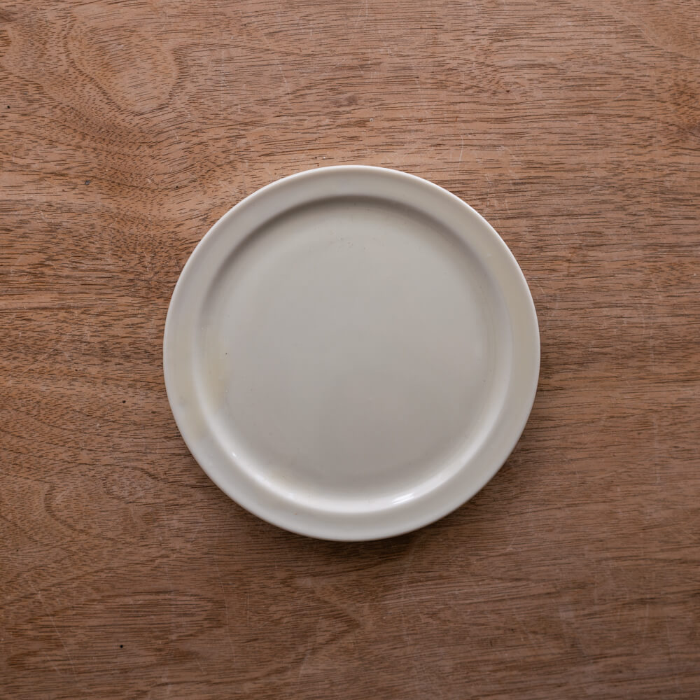 アースカラー リム型45皿 (ホワイト) -器市-