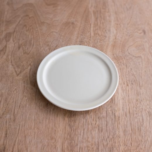 アースカラー リム型45皿 (ホワイト) -器市-