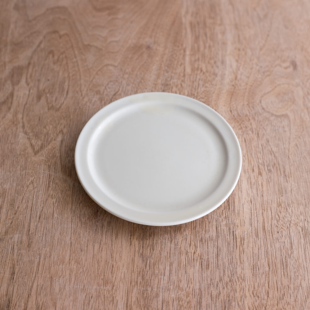 アースカラー リム型45皿 (ホワイト) -器市-