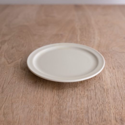 アースカラー リム型45皿 (ホワイト) -器市-