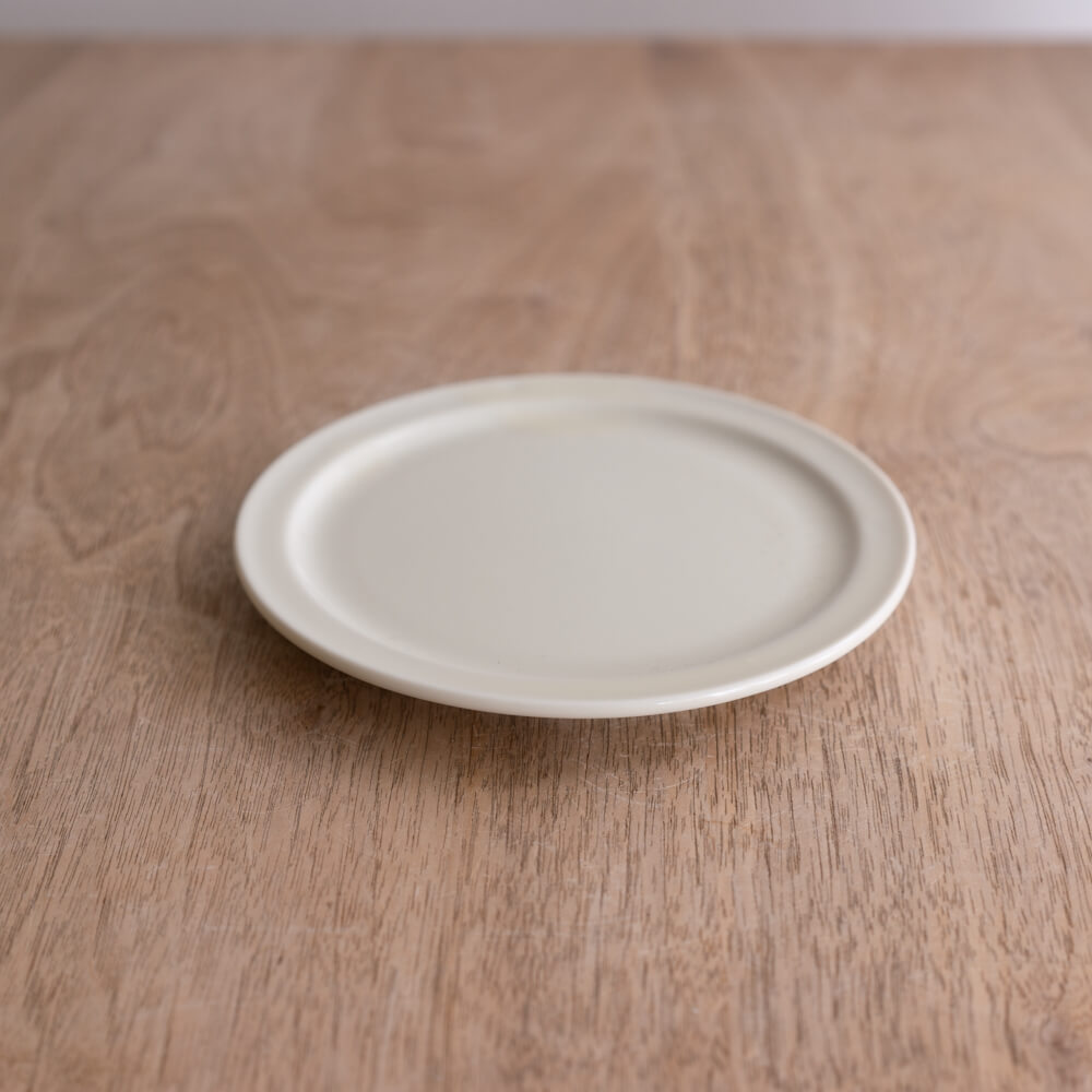 アースカラー リム型45皿 (ホワイト) -器市-