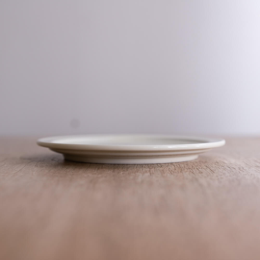 アースカラー リム型45皿 (ホワイト) -器市-